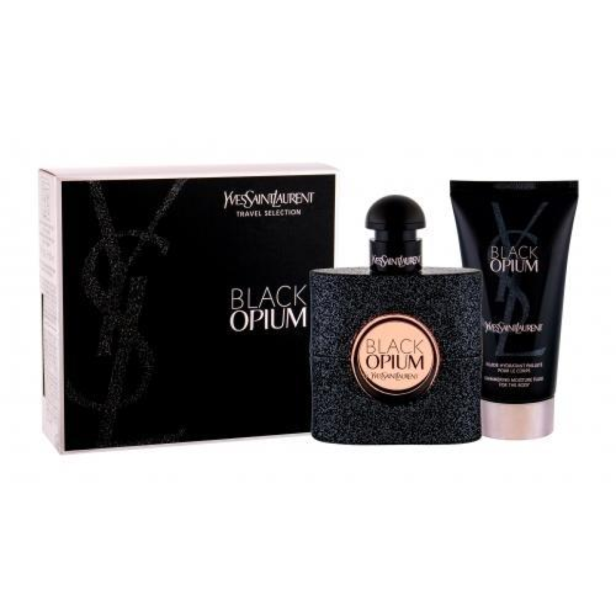 YSL Black Opium Gift Set (Eau De Parfum 50ml  Body Lotion 50ml)