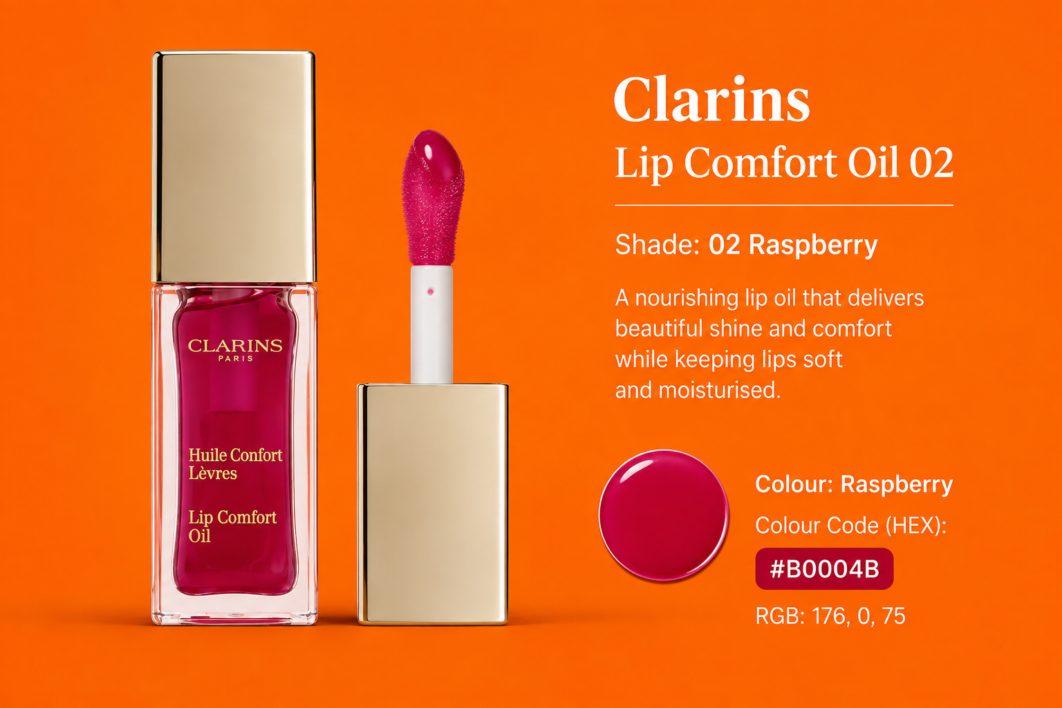 2x Clarins Lip Comfort Oil 02