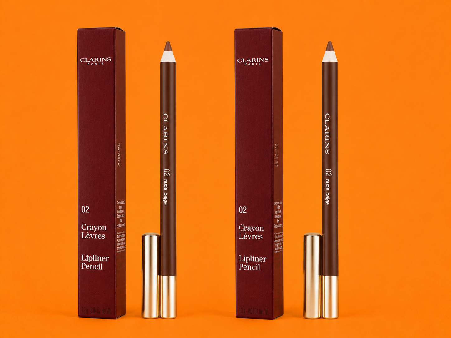 2x Clarins Lip Pencil 02
